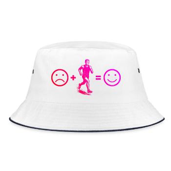 Purist Running Theme - Bucket Hat - white/navy - Front