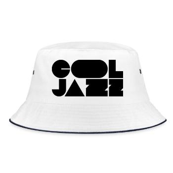 Logo jazz audacieux et cool - Bob - blanc/marine - Devant