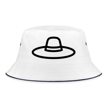 Mexican Hat - Bucket Hat - white/navy - Front