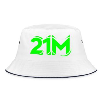 Symbole crypto de 21 millions pour les fans de Bitcoin - Bob - blanc/marine - Devant