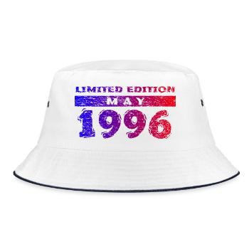 30. Geburtstag Limited Edition 05/1996 - Bucket Hat - Weiß/Navy - Vorne