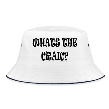 Was gibt's Neues? - Bucket Hat - Weiß/Navy - Vorne