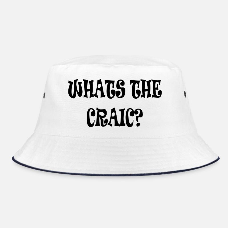 Was gibt's Neues? - Bucket Hat - Weiß/Navy