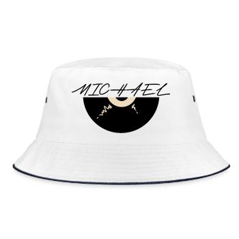 Michael - Bucket Hat - white/navy - Front