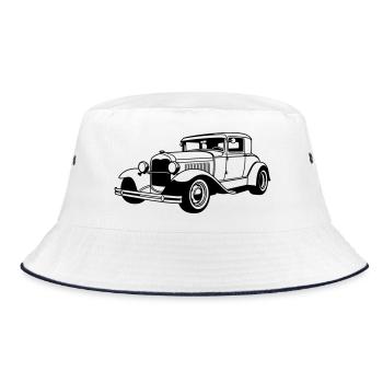 Classic Car - Bucket Hat - white/navy - Front