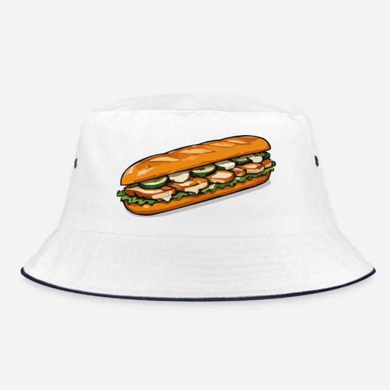 Bunter Baguette-Sandwich Bucket Hat