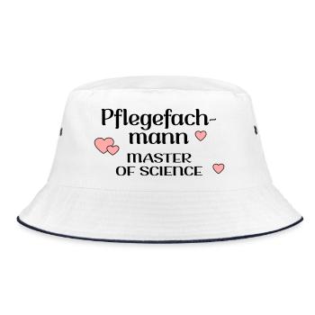 STUDIUM PFLEGE PFLEGEFACHMANN - Bucket Hat - Weiß/Navy - Vorne