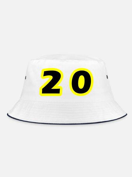 20 Symbole numérique - Bob - blanc/marine - Devant