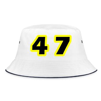 47 Symbole numérique - Bob - blanc/marine - Devant