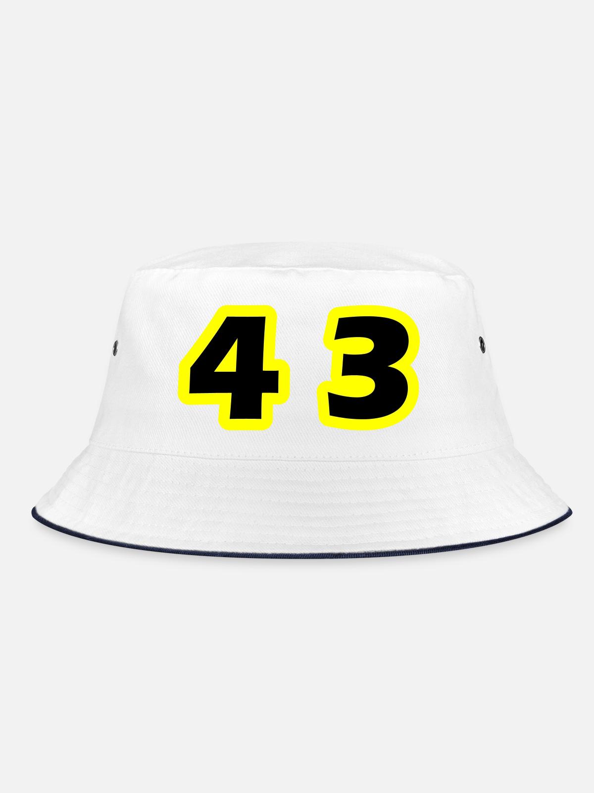 Symbole numérique 43 - Bob - blanc/marine - Devant
