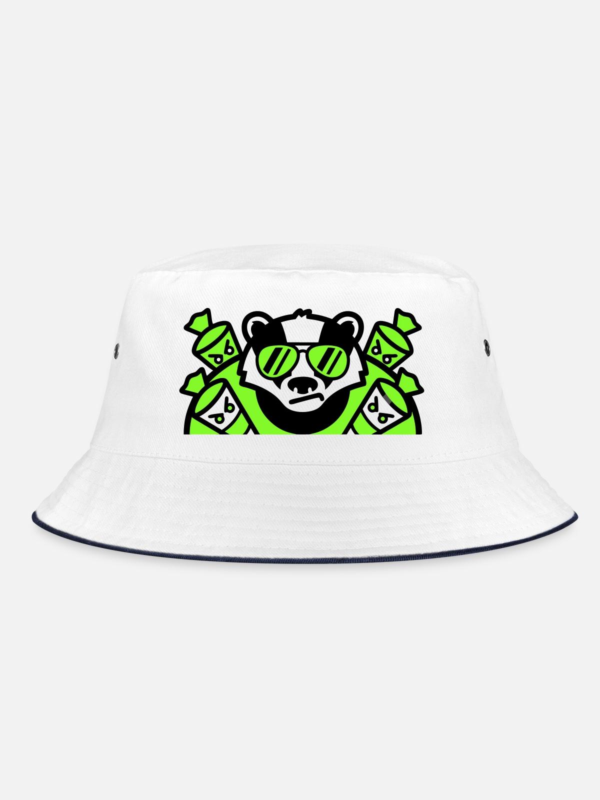 Badger Sugar Cones Logo - Bucket Hat - white/navy - Front