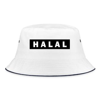 Halal - Bob - blanc/marine - Devant