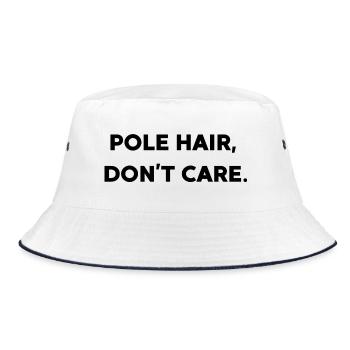 Pole Hair - Je m’en fiche - Bob - blanc/marine - Devant