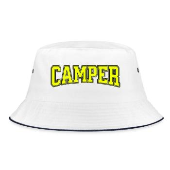 CAMPER Style Rétro Varsity - Bob - blanc/marine - Devant