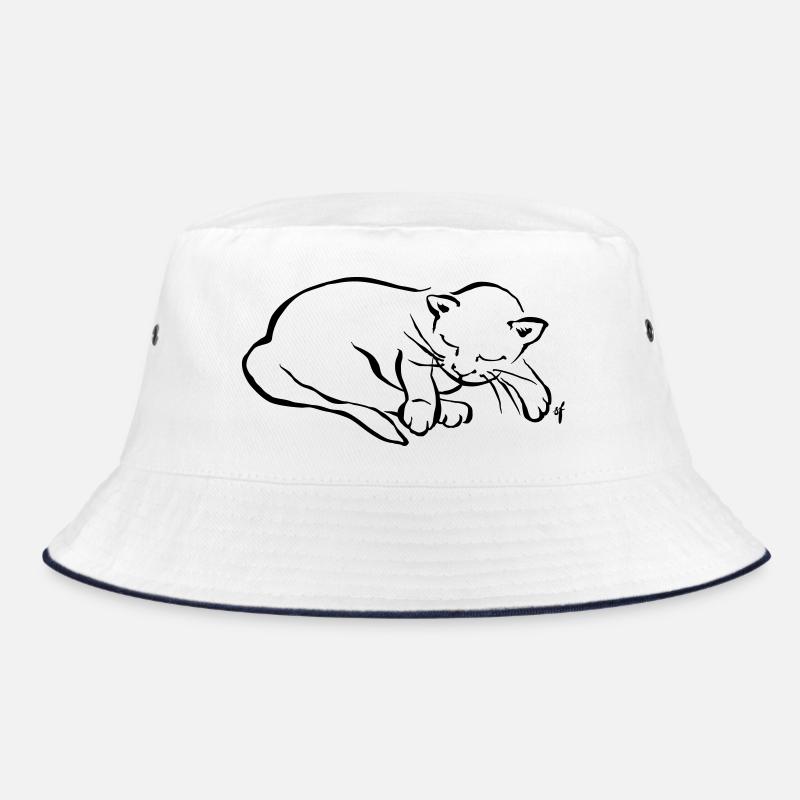 Meine kleine Katze schläft Bucket Hat