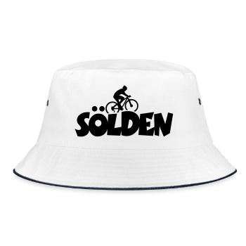 Sölden Mountainbike - Bucket Hat - Weiß/Navy - Vorne