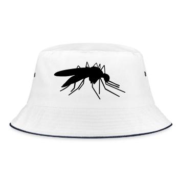 Mosquito - Bucket Hat - white/navy - Front