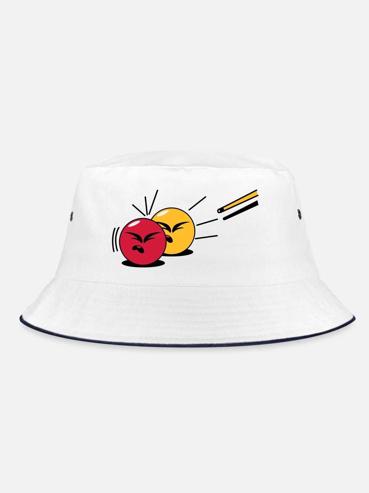 billard - Bucket Hat - white/navy - Front