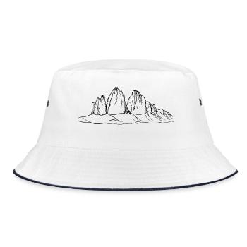 Drei Zinnen, Sexten Dolomites, montagnes, alpinisme - Bob - blanc/marine - Devant