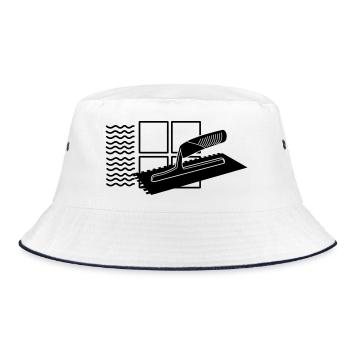 Tiler logo - Bucket Hat - white/navy - Front