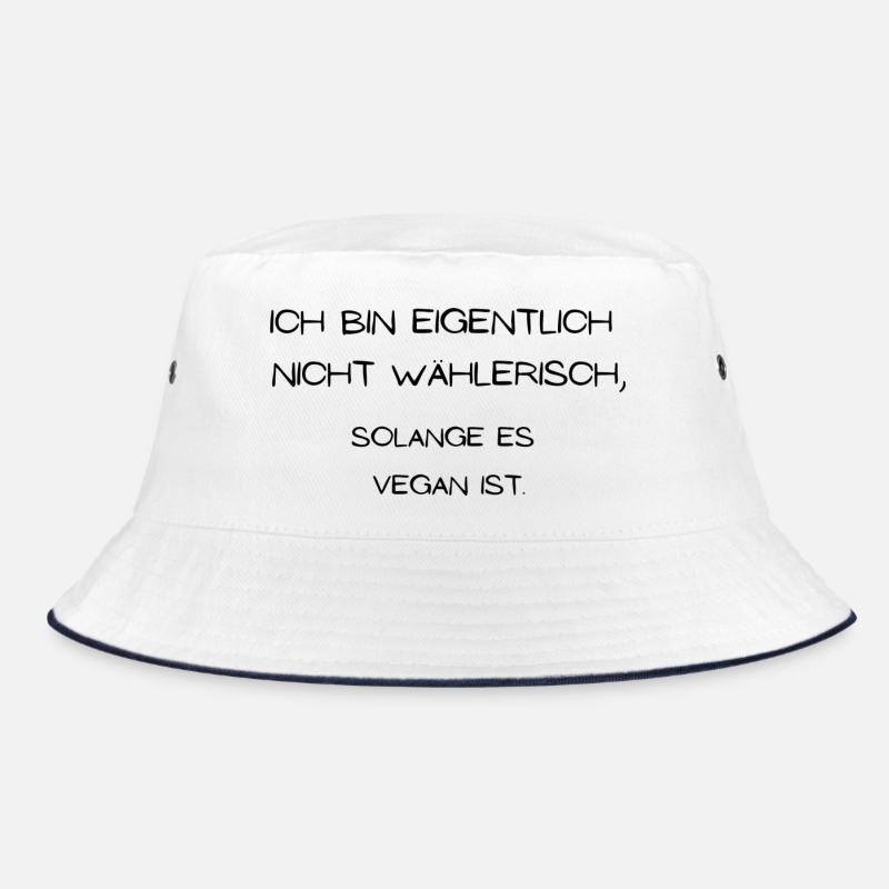 Ich bin eigentlich nicht wählerisch vegan Bucket Hat