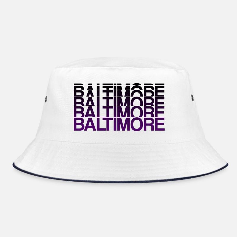 Baltimore Violett Gradient Stil Bucket Hat