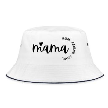 Maman T-Shirt Maman Ami Amour - Bob - blanc/marine - Devant
