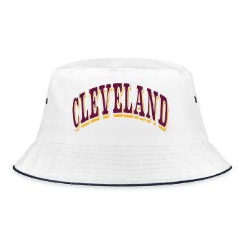 Cleveland - Bucket Hat - Weiß/Navy - Vorne