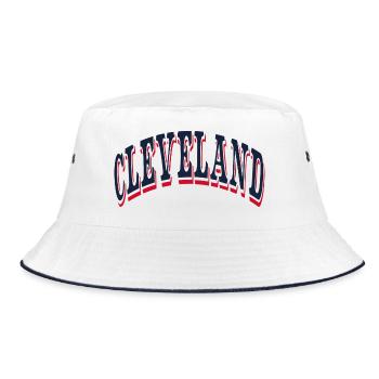 Cleveland - Bucket Hat - Weiß/Navy - Vorne