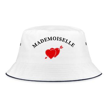 Miss Heart Arrow - Bucket Hat - white/navy - Front