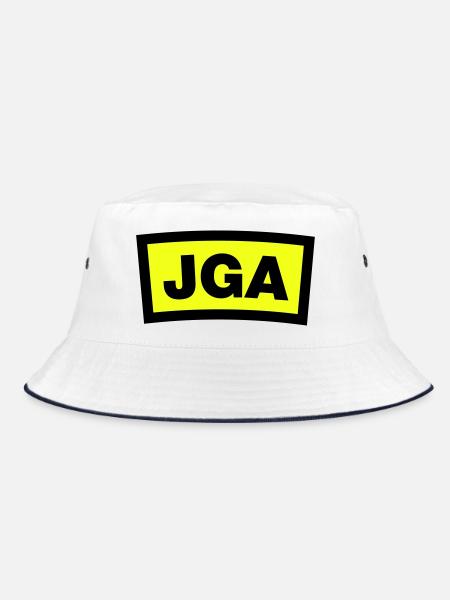 Bachelor Party - Emblem - Bucket Hat - white/navy - Front