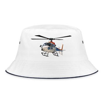 Hubschrauber Einsatz - Bucket Hat - Weiß/Navy - Vorne