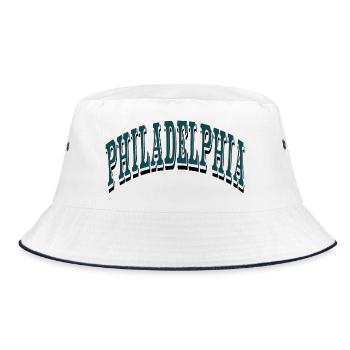 Philadelphia - Bucket Hat - white/navy - Front