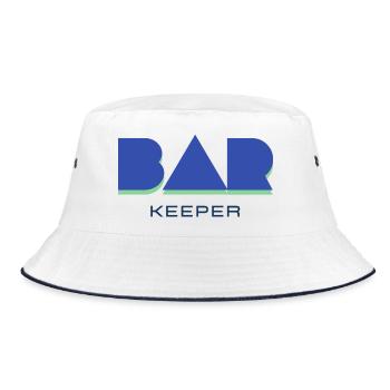 Bar Keeper - Team Member - Personal - Crew - Bucket Hat - Weiß/Navy - Vorne