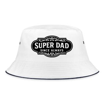 Super dad since always - Bob - blanc/marine - Devant