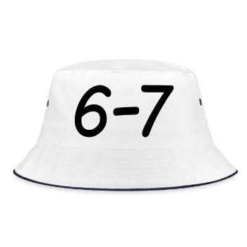 67 - Bucket Hat - Weiß/Navy - Vorne