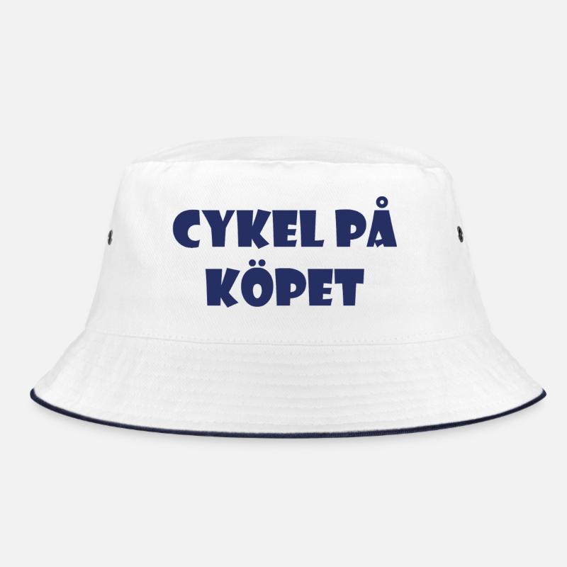 Bicycle in the Bargain – Text Design Bucket Hat