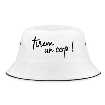 Tirèm un còp ! - Bob - blanc/marine - Devant