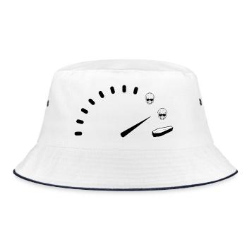 Speeding - Bucket Hat - white/navy - Front