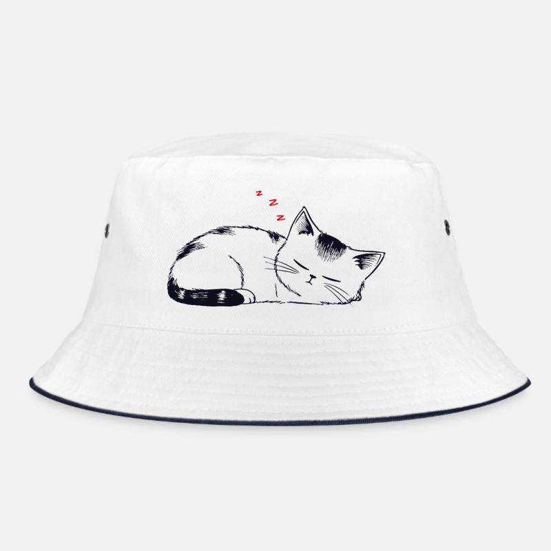 Chat endormi et coincé Bob