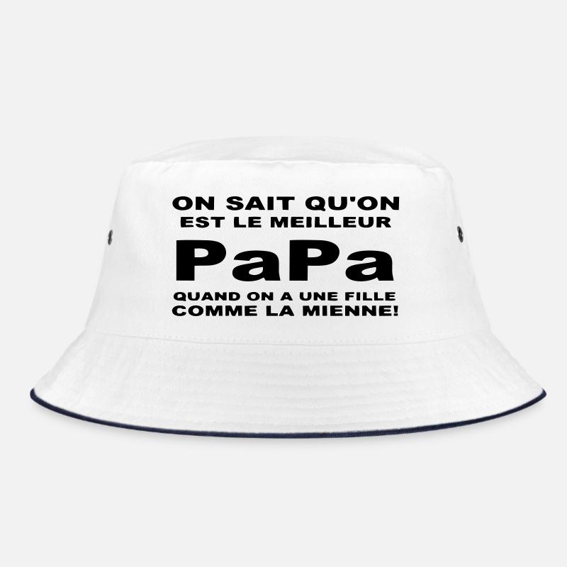 Meilleur papa - Bob - blanc/marine