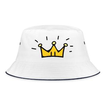 Kingsley - Petite couronne kawaii - Bob - blanc/marine - Devant