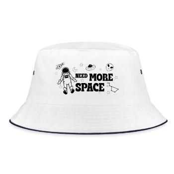 Besoin de plus d’espace – Slogan de gribouillis de l’espace - Bob - blanc/marine - Devant