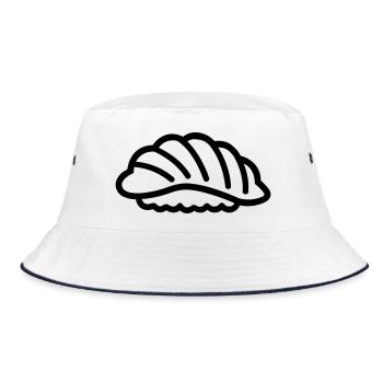 Sushi - Bucket Hat - Weiß/Navy - Vorne