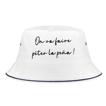We're going to blow the peña! - Bucket Hat - white/navy - Front