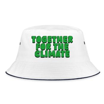 Together for the Climate - Bucket Hat - white/navy - Front
