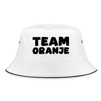 Team Oranje - Nederland - Netherlands Niederlande - Bucket Hat - white/navy - Front