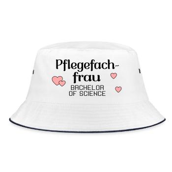Bachelor's Degree in Nursing - Degree in Nursing - Bucket Hat - white/navy - Front