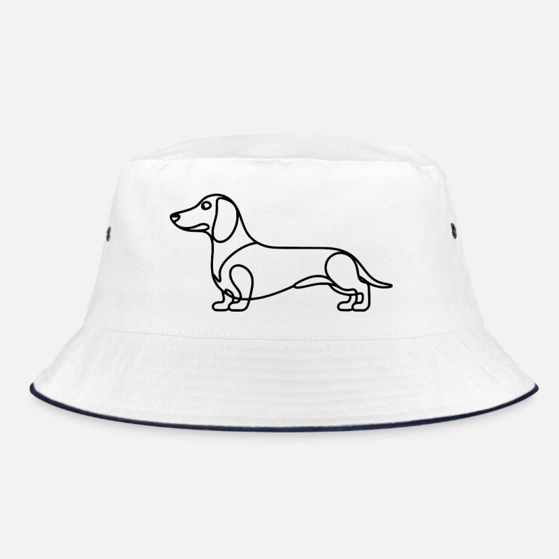 Dackel Lineart Bucket Hat