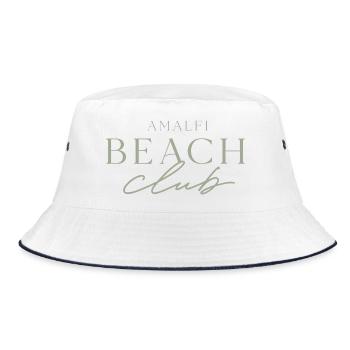 Amalfi Beach Club Logo - Bucket Hat - white/navy - Front